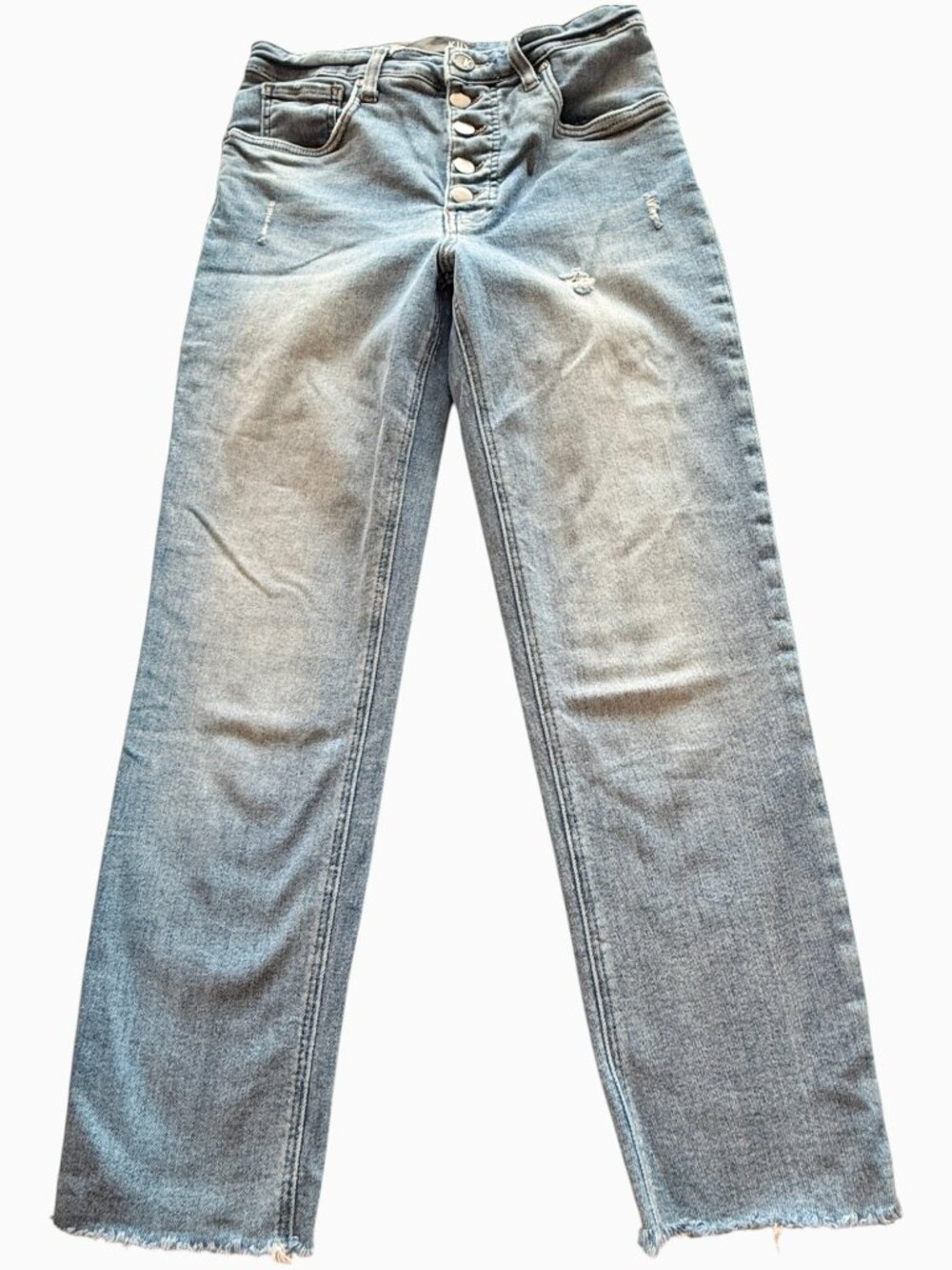 Kut from the Kloth Rachel Fab Ab Button Front Mom Jean Women Size 2 Retro Grunge